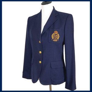 Lauren Ralph Lauren Navy Blazer with Gold Accents